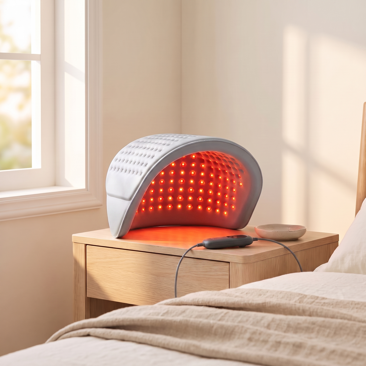 Rubalume flexible LED light therapy pad in light gray