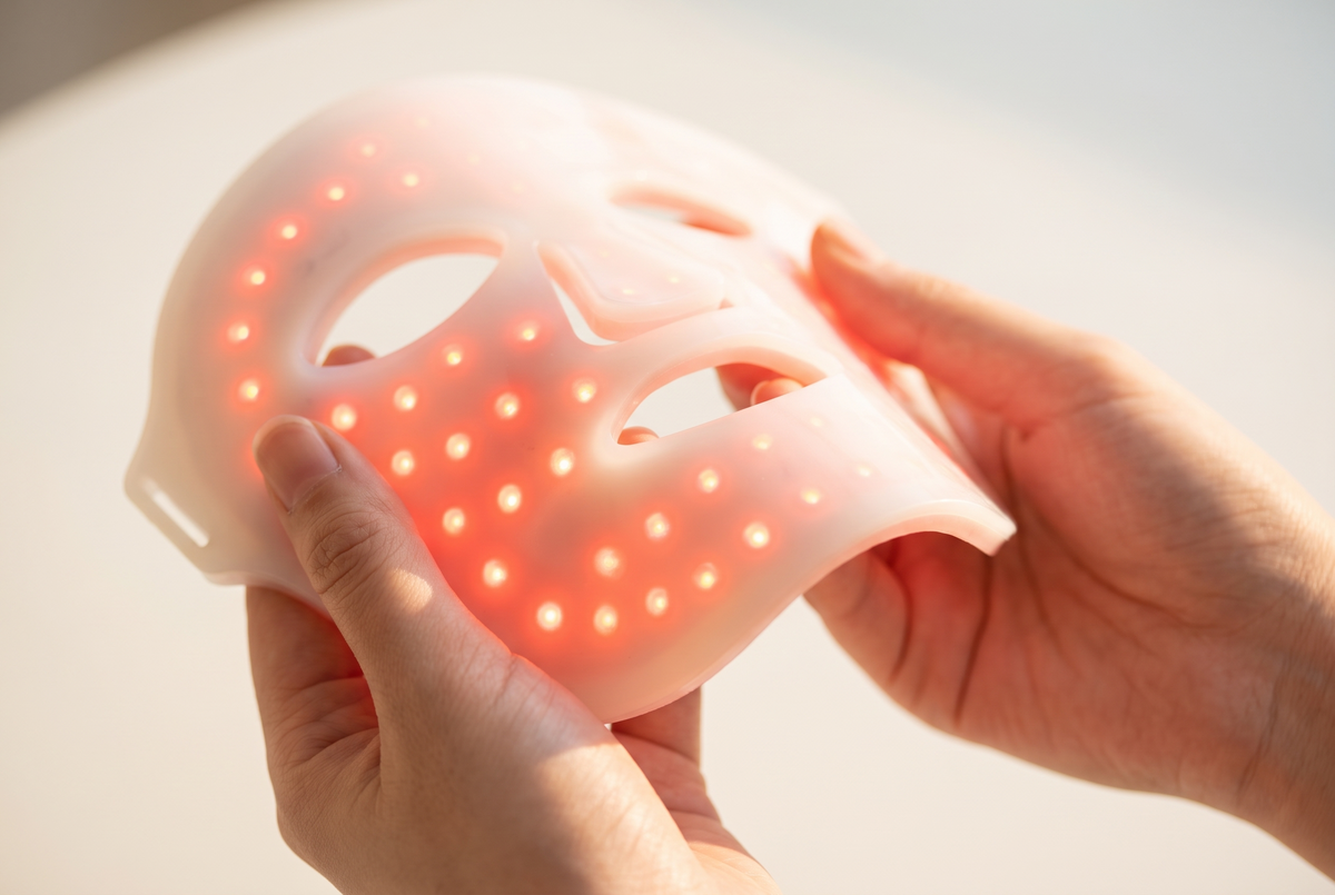 Rubalume silicone LED face and neck mask